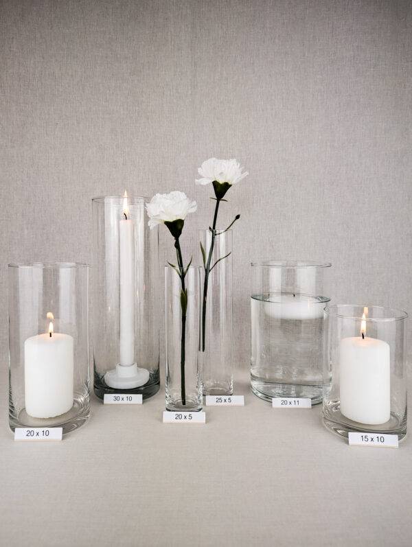 Glaszylinder, H 20 cm   Ø 11 cm