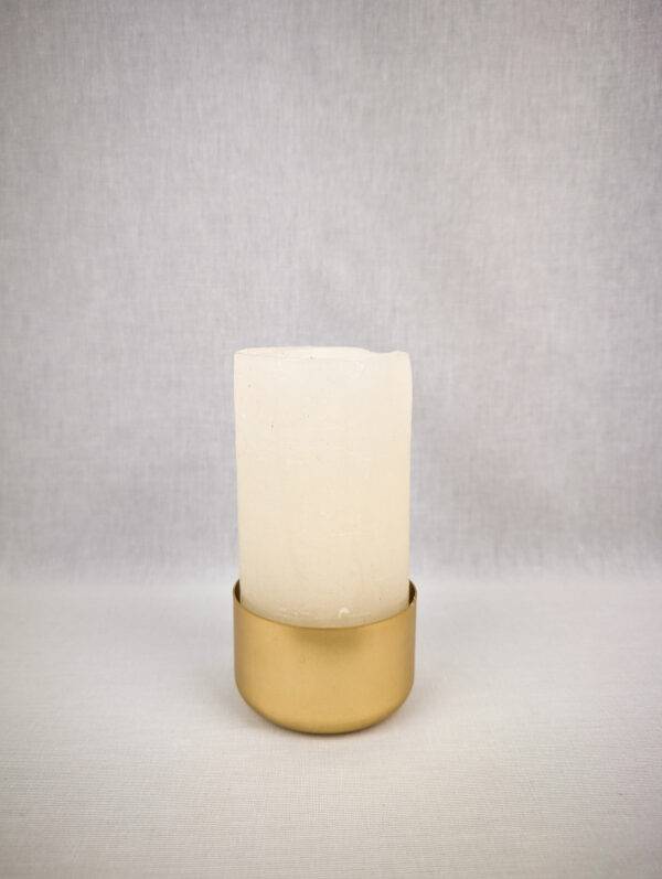 Kerzenschale, gold