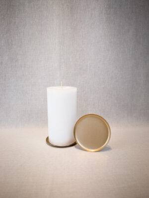 Kerzenteller, gold
