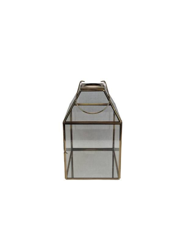 Laterne, Glas Gold