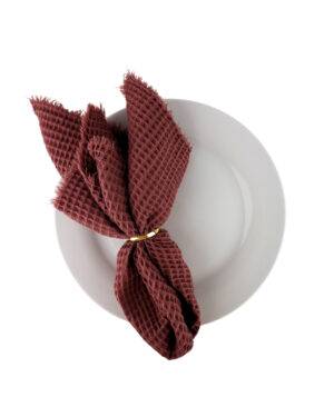 Servietten, Waffelpique beere