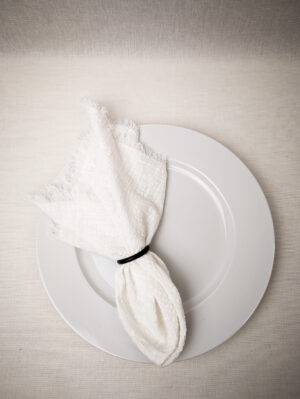 Servietten, Cotton Gauze off white