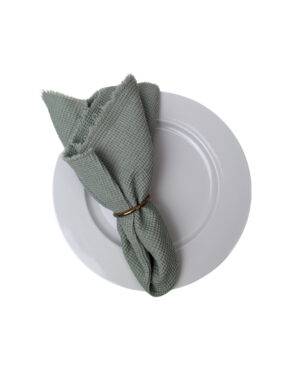 Servietten, Mini-Waffelpique lindgrün