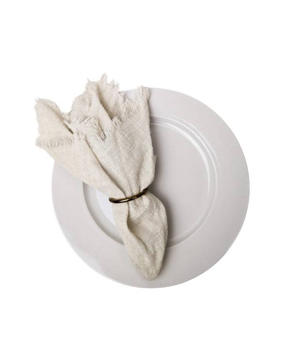 Servietten, Cotton Gauze hellgrau