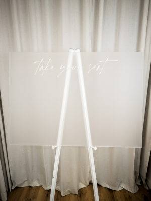 Sitzplan, Acryl gefrostet 70x100 cm