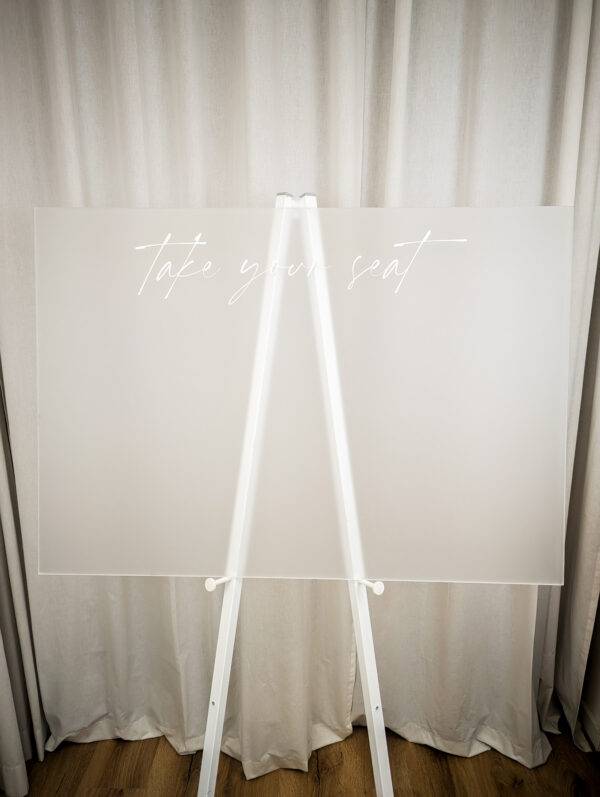 Sitzplan, Acryl gefrostet 70x100 cm