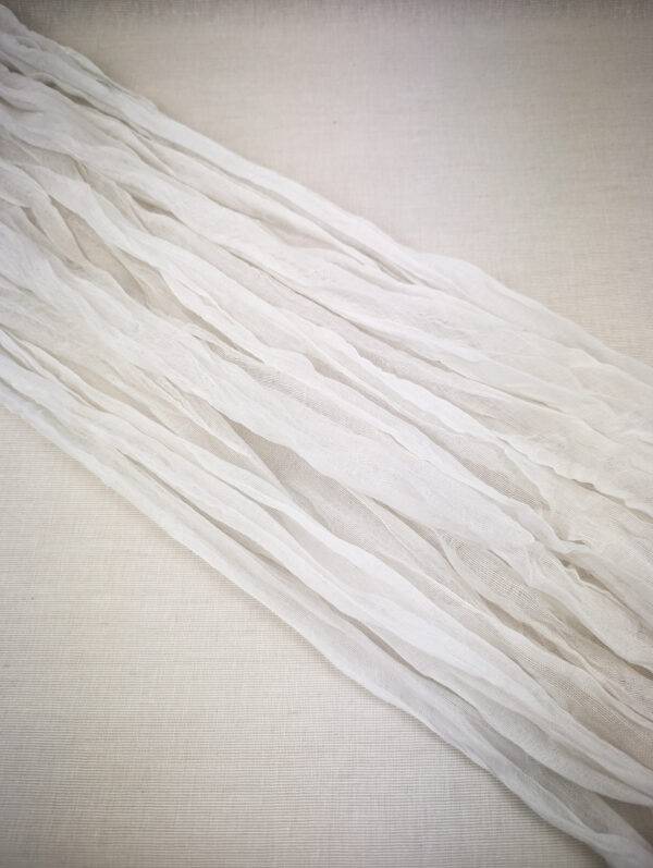 Tischläufer, Fine Art Chiffon weiß 240 cm