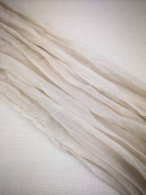 Tischläufer, Fine Art Chiffon ivory 180 cm