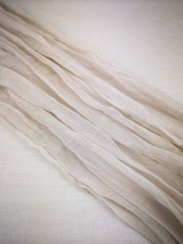 Tischläufer, Fine Art Chiffon ivory 180 cm