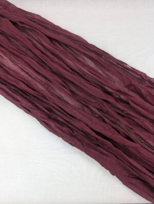 Tischläufer, Fine Art Chiffon bordaux 180 cm
