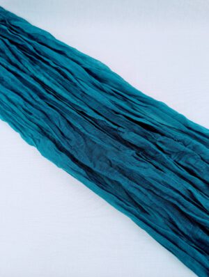 Tischläufer, Fine Art Chiffon petrol 180 cm