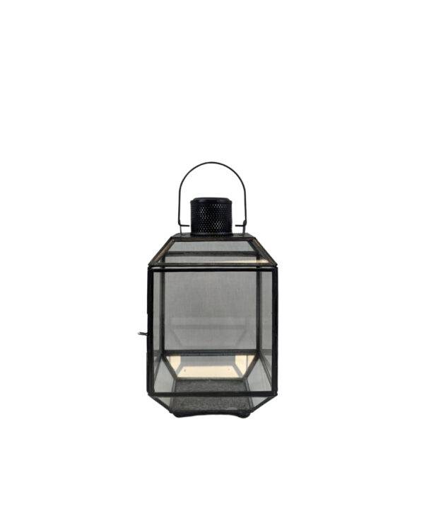 Laterne, Glas schwarz