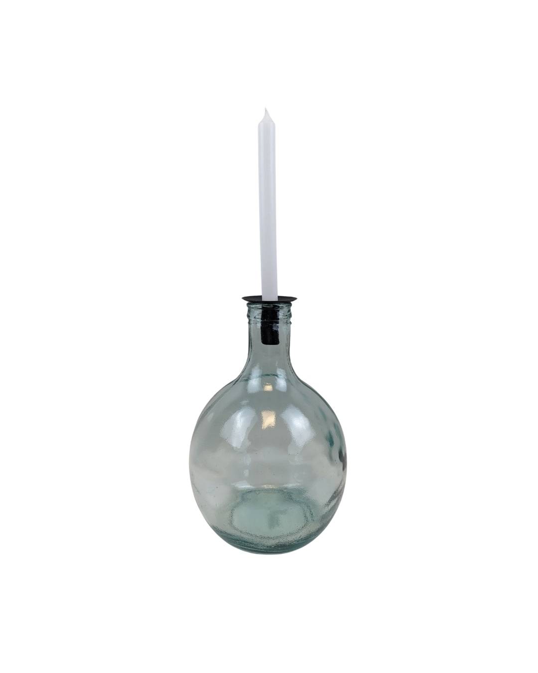 Stabkerzenhalter, Flaschenaufsatz schwarz