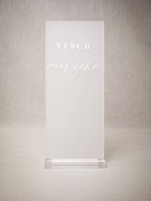 Tischnummer, Acryl gefrostet hoch 1-18