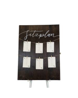 Sitzplan, Holz 60x80 cm