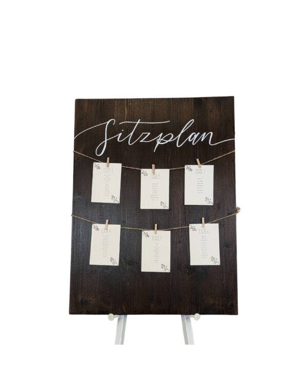 Sitzplan, Holz 60x80 cm