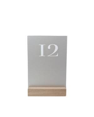 Tischnummer, Acryl gefrostet Ziffer 1-12