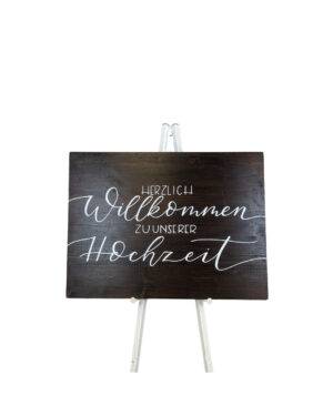 Willkommensschild, Holz 60x80 cm