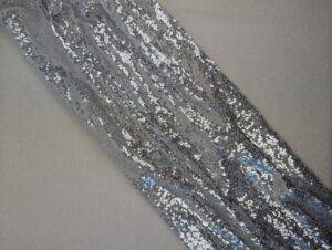 Tischläufer, Pailette silber 280 cm